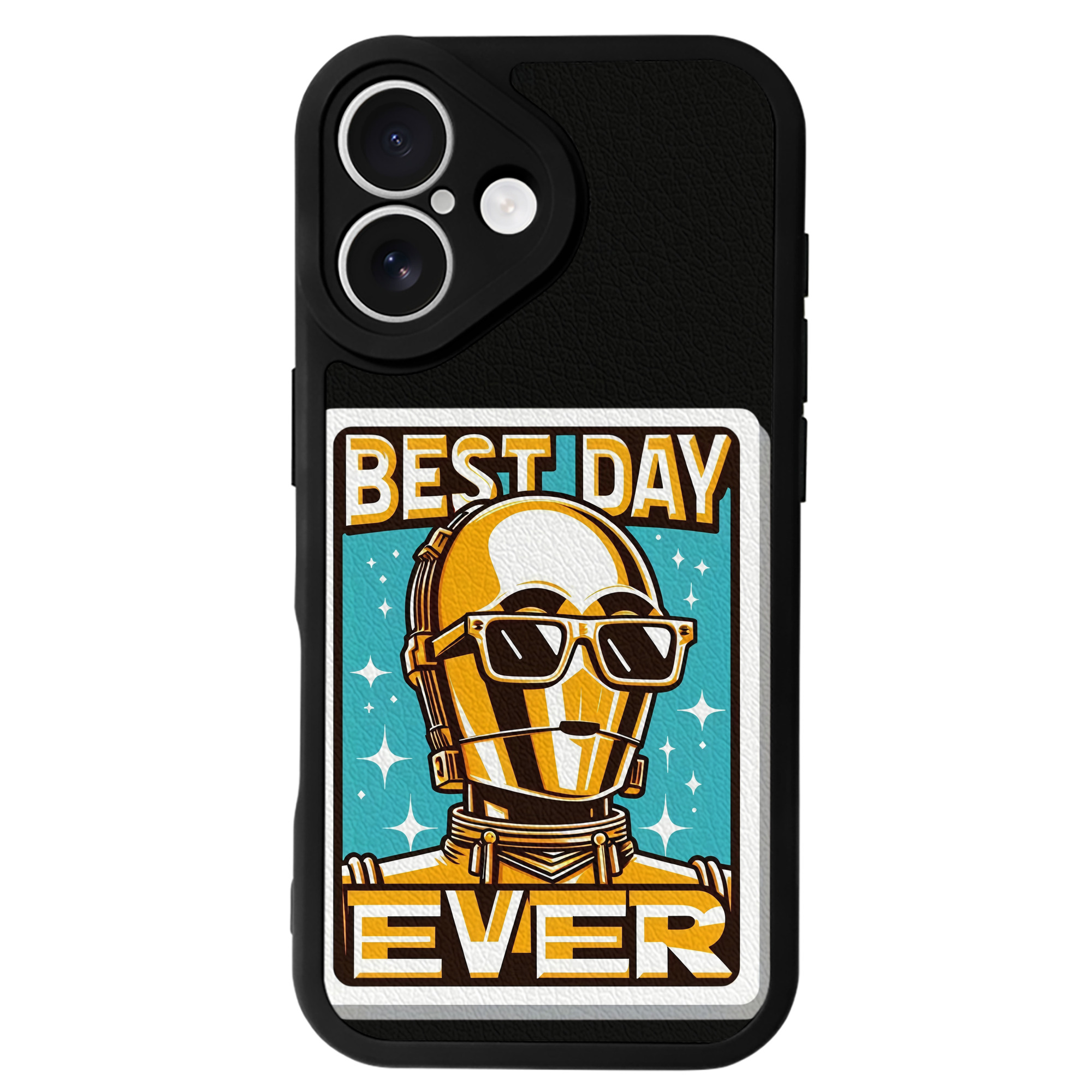 （画像用） スター・ウォーズ Star Wars 【iPhone 16シリーズ対応】シリコンスマホケース（レザー調） 材質：シリコン